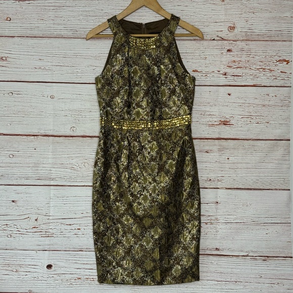 green emerald velvet dress CARMEN MARC VALVO Size 4 Cream Beaded Lace Overlay Sleeveless Gown  Sui  Generis Designer Consignment
